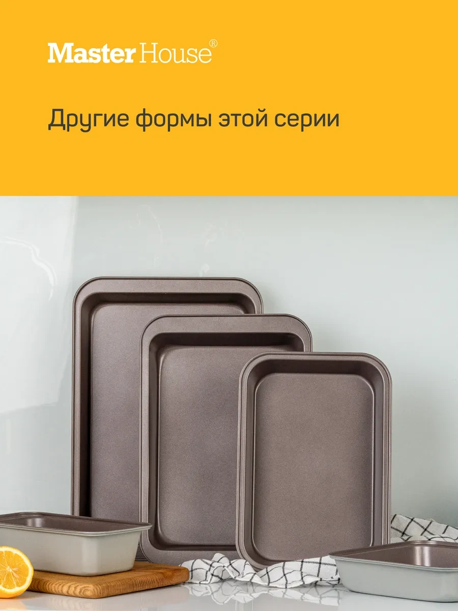 Master House Dikdörtgen Fırın Kabı 9670264 Gri