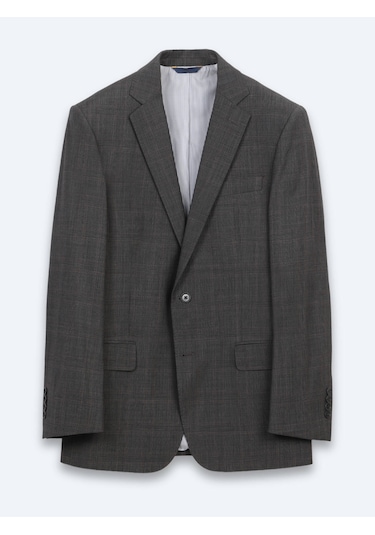 Kip Renkli Mikro Modern Fit Yün Karışımlı Ceket