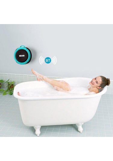 Geeksen C6 Taşınabilir Su Geçirmez Bluetooth Hoparlör, Duvar Yapıştırmalı, Tf Bas, Çeşitli Renkler