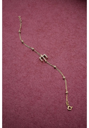 Çgk Çiğdem Gürel Kuyumculuk Dorika Toplu Altın Harf Altın Bileklik Çok Renkli