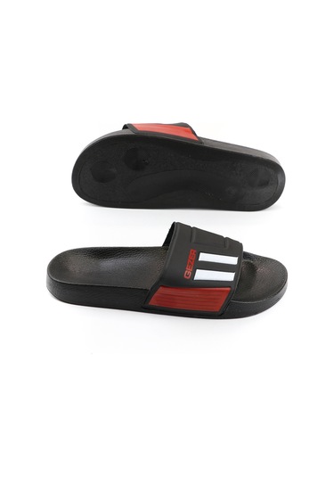 Gezer Yazlık Erkek Terlik Siyah-beyaz