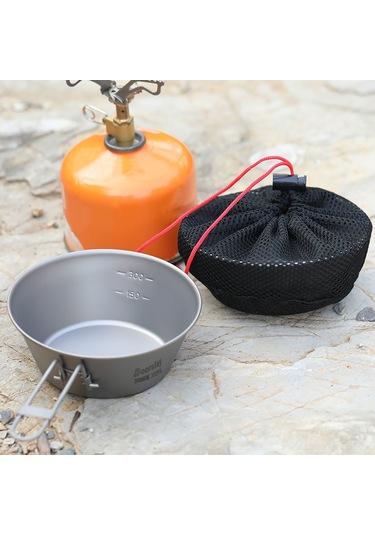 Xiyyadms Titanyum Konik Kase 300ml Kucuk Boylu Sivama Aciqli Kapakli Ta3602-2 Çok Renkli