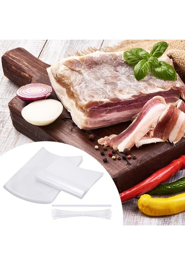 Suntek 100 Adet Şeffaf Kümes Hayvanı Shrink Torbası Çok Temizlemek