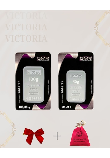 Vıctorıa Gold Sertifikalı 150 Gr Külçe Gümüş 999 Ayar