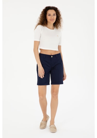 U.s. Polo Assn. Kadın Lacivert Şort / Bermuda 50281722-vr033 Lacivert