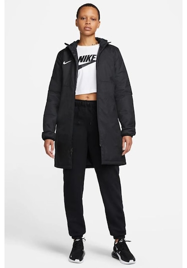 Nike W Nk Syn Fl Rpl Park20 Sdf Jkt Kadın Siyah Futbol Mont Dc8036-010 Siyah