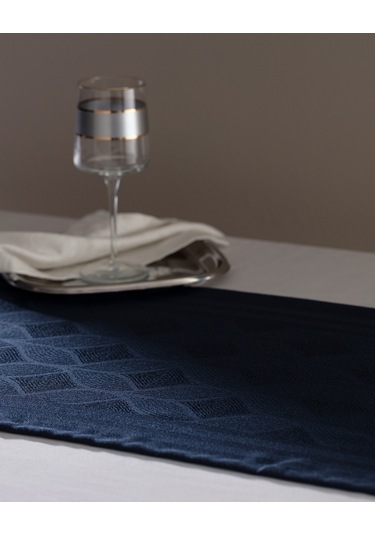 Madame Coco Mayenne Runner - Lacivert - 45x160 Cm 8684427113981 Lacivert