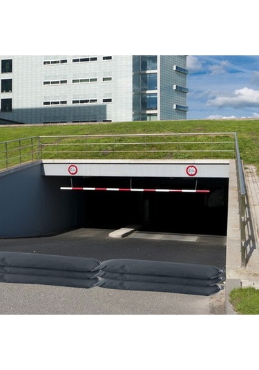 Youmex 10 Adet Su Engeli Torba, 420d Poliester, 25x50cm, Çekmeceli, Su Geçirmez, Bodrum-garaaj Sınırlama, Gri Diğer