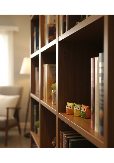 Artepieza Üç Bilge Baykuş Seti-renkli Dostlar Baykuş Seti-3 Lü Dekoratif Mini Set- Sarı-yeşil-turuncu 4 4 4 4