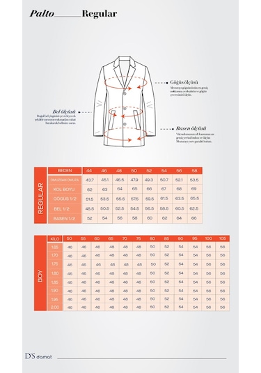 Ds Damat Regular Fit Siyah Kruvaze Denizci Metal Düğme Detaylı Kaşe Kaban 1hf08ort10005 001