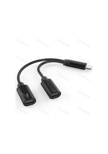 iOS Uyumlu iPhone 7 8 X Plus Lightning Kulaklık Şarj Çoklayıcı 4313P Ç
