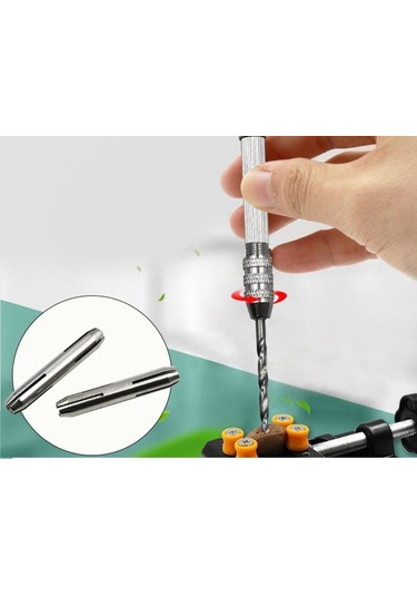 Çift Başlı El Matkabı 6 Adet Hss Matkap Ucu Seti Pim Mengenesi