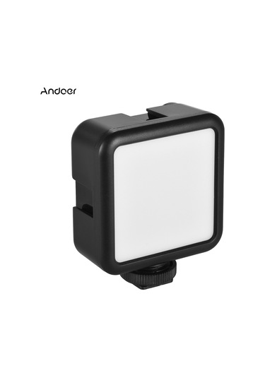 Andoer W49s Mini Fotoğrafçılık Lambası Taşınabilir Siyah Beyaz Diğer