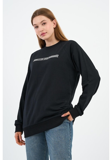 Alexander Gardi Baskılı Regular Fit Sweatshirt Unx-731-00-wn Siyah