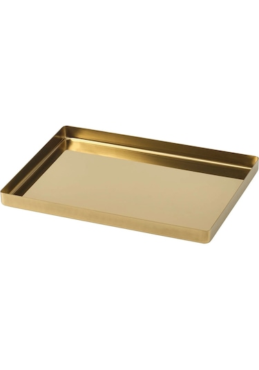 Ikea Stockholm 2025 Pirinç Rengi 28x20 Cm Barbekü Tepsisi Altın
