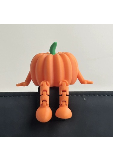 Yifomall Halloween Kabak Figürü: 3d Baskı, Hareketli Eklemli, Masal Karakteri, Ofis/ev Dekorasyonu