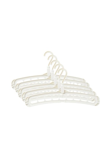 Suntek Elbise Askısı Organizatör Beyaz 5 Adet Çok Renkli