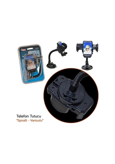 Spiralli Telefon Tutucu Vantuzlu Br5901003