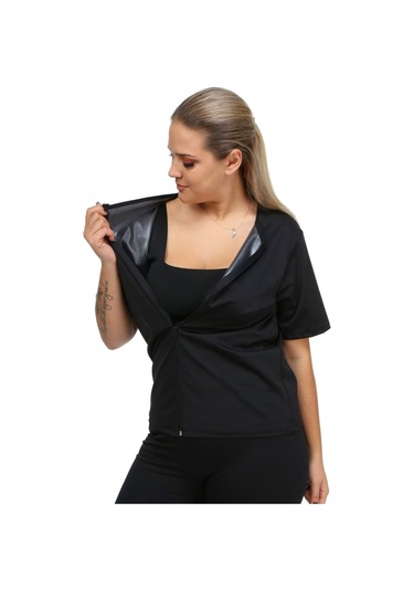 Pastimore Fermuarlı Termal Sauna Badi Takım Siyah