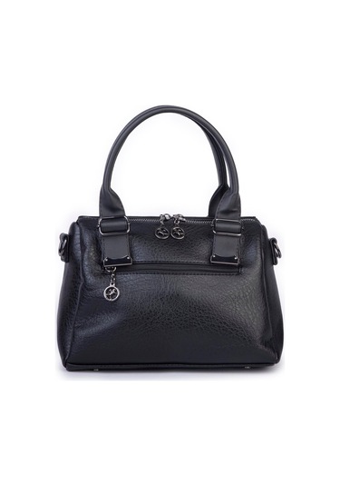 Nas 1455 Kadın Taşlı El Ve Omuz Çantası Siyah Siyah