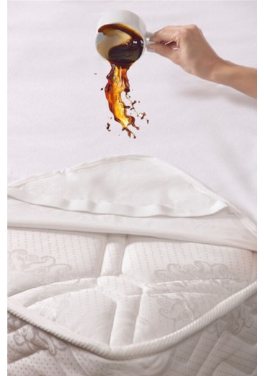 Bebesi Köşe Lastikli Sıvı Geçirmez Mikro Kumaş 70x130 Bebek Yatağı Koruyucu Alez Beyaz