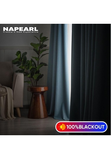 Krem 1 Adet Napearl % 100% Karartma Düz Renk Keten Yatak Odası Pencere Perdesi Modern Halka Tipi Perdeler Oturma Odası Perdesi Ev Dekor İçin W100cm X L200cm Krem