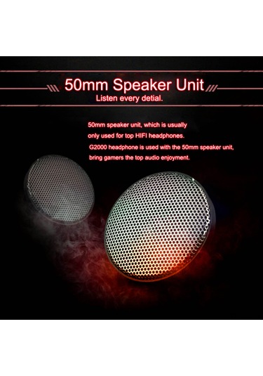 Ximistore9 Kotıon Each G2000 Oyun Kulaklığı - 3.5mm Bağlantı, Ses Yalıtımı Mikrofon, Surround Stereo, Ps4/xbox/pc Uyumlu, Kırmızı Led Işıklı