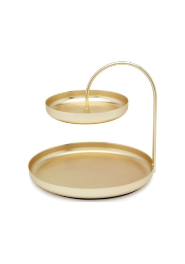 Sones Çift Katmanlı Tepsi Mücevher Rafı Anahtar Ruj Kozmetik Şifonyer Depolama Tepsisi Çift Katmanlı