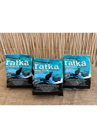 Fare Zehri Rat Ka Mum Blok Fare Zehri 3 Adet 100 Gr Fare Ilacı Fa