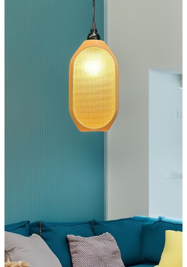 Modern Sarkıt Tekli Kovan Avize Serisi 23x27 Cm Salon Mutfak Oturma Odası Cafe Bar Çok Renkli