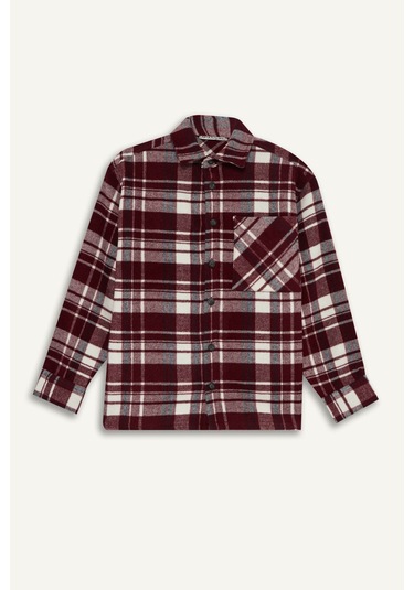 Defacto Bordo Erkek Çocuk Gömlek F1435a8/br169 Bordo