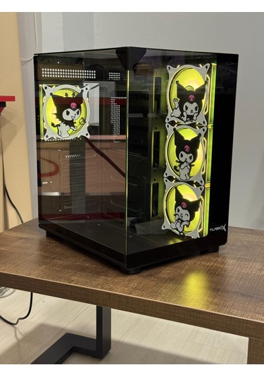 Turbox Teras Kuromi Karakterli Rgb Akvaryum Kasa Siyah