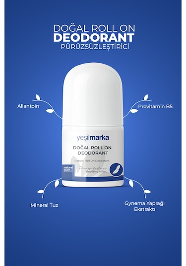 Yeşilmarka Smoothing Effect Natural Roll-On Deodorant 50 ML