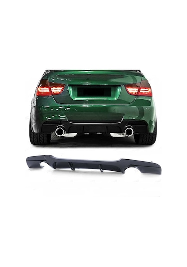 BMW E90 2005-2009 PLASTİK BOYASIZ M SPORT ARKA DİFÜZÖR