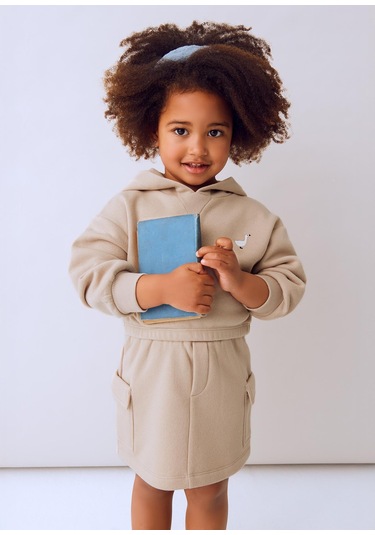 Mayoral Kız Çocuk Etek Takım Bej