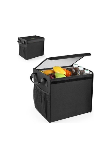 Cbtx Funadd Fa0501 Katlanabilir Araba Bagaj Saklama Kutusu Sızdırmaz Gıda Yalıtımlı Çanta Siyah Siyah