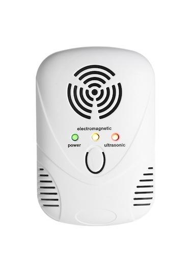Evcil Hayvan Dostu Ultrasonik+elektromanyetik Fare-parazit Kovucu, 200 M² Koruma, Gece Işığı, Ab Standartı, Dc-9001b