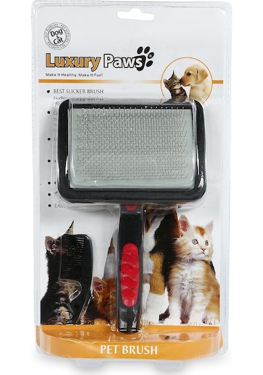 Luxury Paws Plastik Saplı Köpek Fırçası Large 19 CM