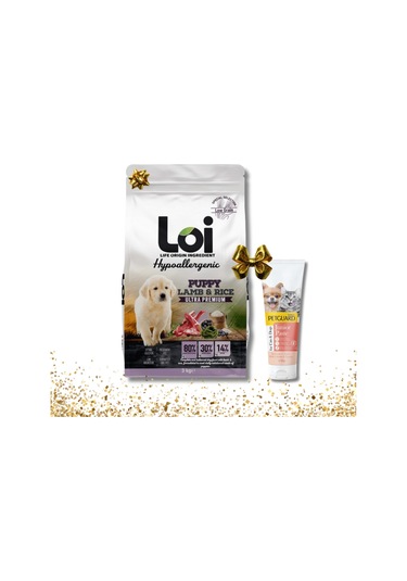 Loi Yavru Kuzu Etli Ve Pirinçli Köpek Maması 3 Kg