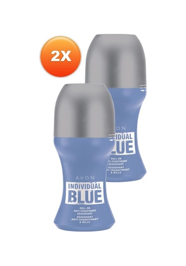 Avon Individual Blue Erkek Roll-On 50 ML x 2
