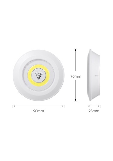 Qingmipy Kablosuz Cob Led Dolap Aydınlatma - 6'lı Paket, Uzaktan Kumandalı, Ayarlanabilir Parlaklık, Taşınabilir Beyaz