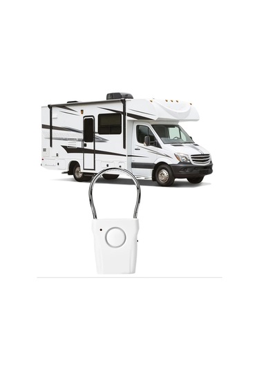 Willowhaven 1 Adet 110db Yüksek Sesli Taşınabilir Beyaz Kapı Güvenlik Alarmı, Ev Karavan Kapı Koruma