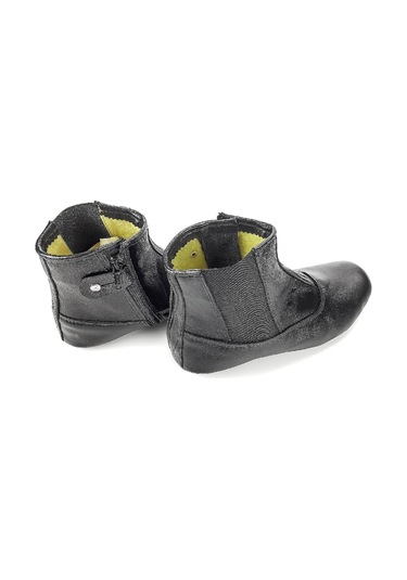 Deri Mest - Kalın Taban - Astarlı Siyah