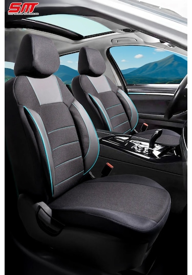 Era Serisi Universal Oto Koltuk Kılıfı Siyah-mavi
