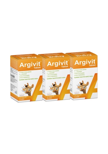 Argivit Classic Takviye Edici Gıda 3 x Tablet