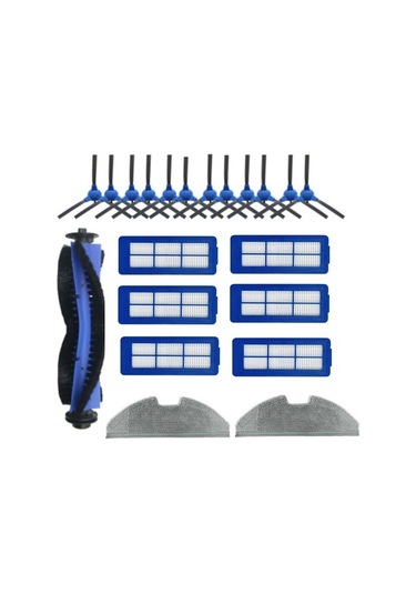 Unimarket Robovac G10 G30 Hibrid 11 S Max Yedek Filtre Fırça Paspas Robot Süpürge Aksesuarları Süpürge Yedek Parçaları 21 Adet