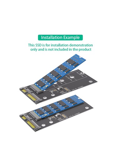 Xurunkeji M.2 - Sata Adaptör Kartı M.2 Ngff - Sata B Anahtar Ssd Dönüştürücü Ngff M.2 2280 2260 2242 2230 Ssd İçin