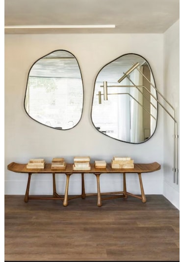 Fawdecor Amorphous Dekoratif Duvar Aynası Beyaz 110x152 Cm Beyaz