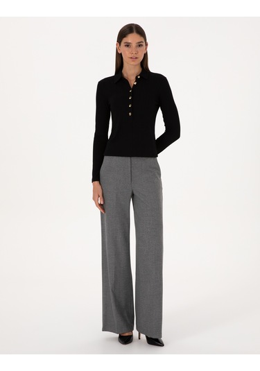 Pierre Cardin Kadın Siyah Bluz Örme 50309153-vr046 Siyah