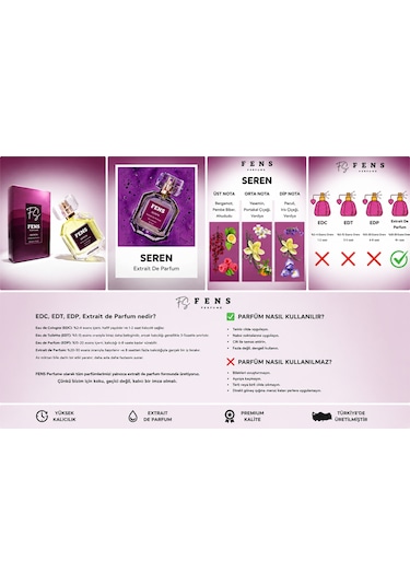 Fens Seren Kadın Parfüm Extrait De Parfum 50 Ml Çiçeksi
